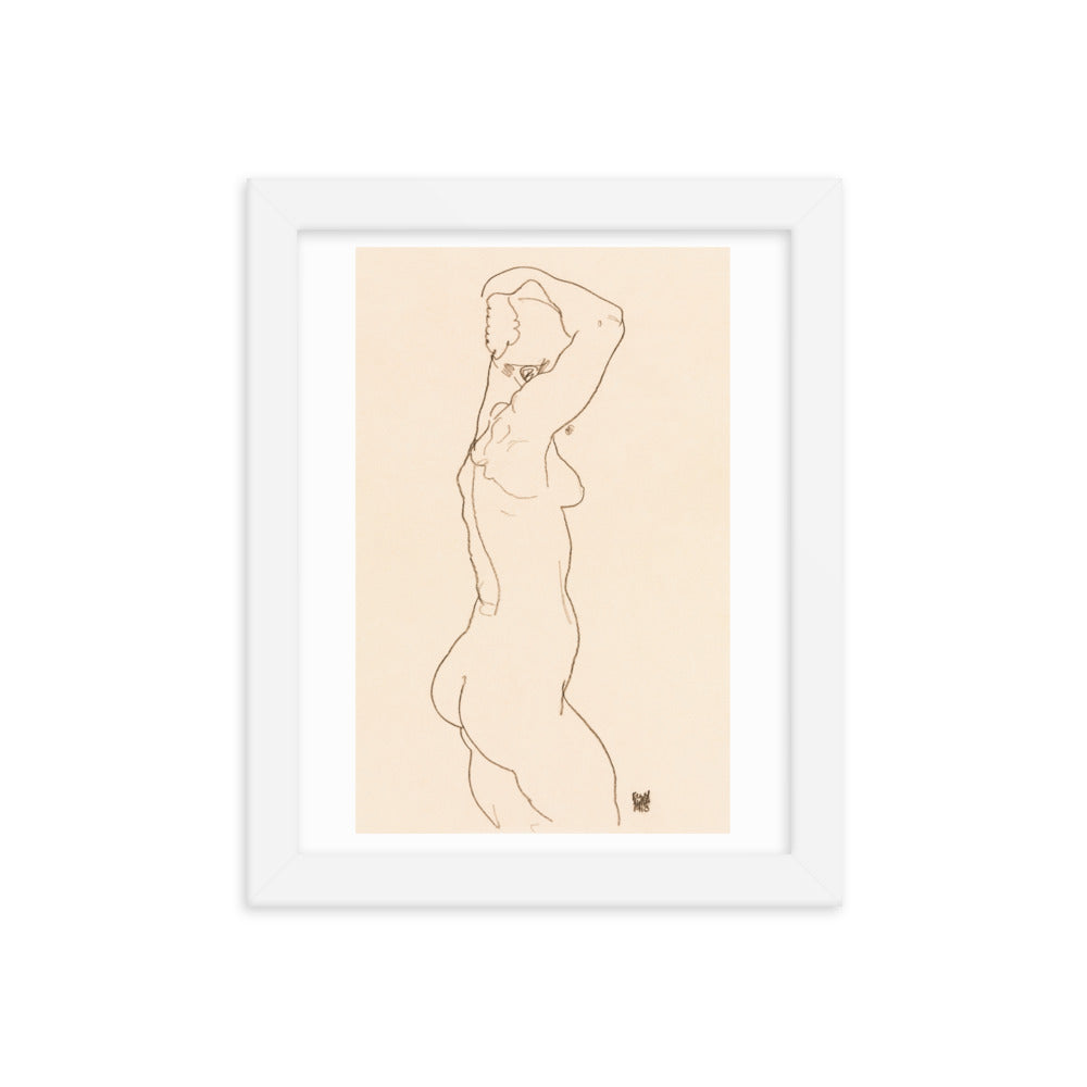 Buy Naked Woman Backview Wall Art Print by Faz