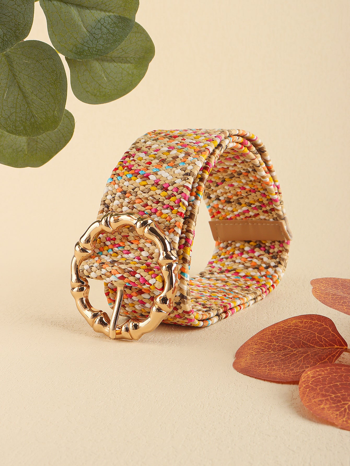 Buy Multicolored Wide Belt by Faz