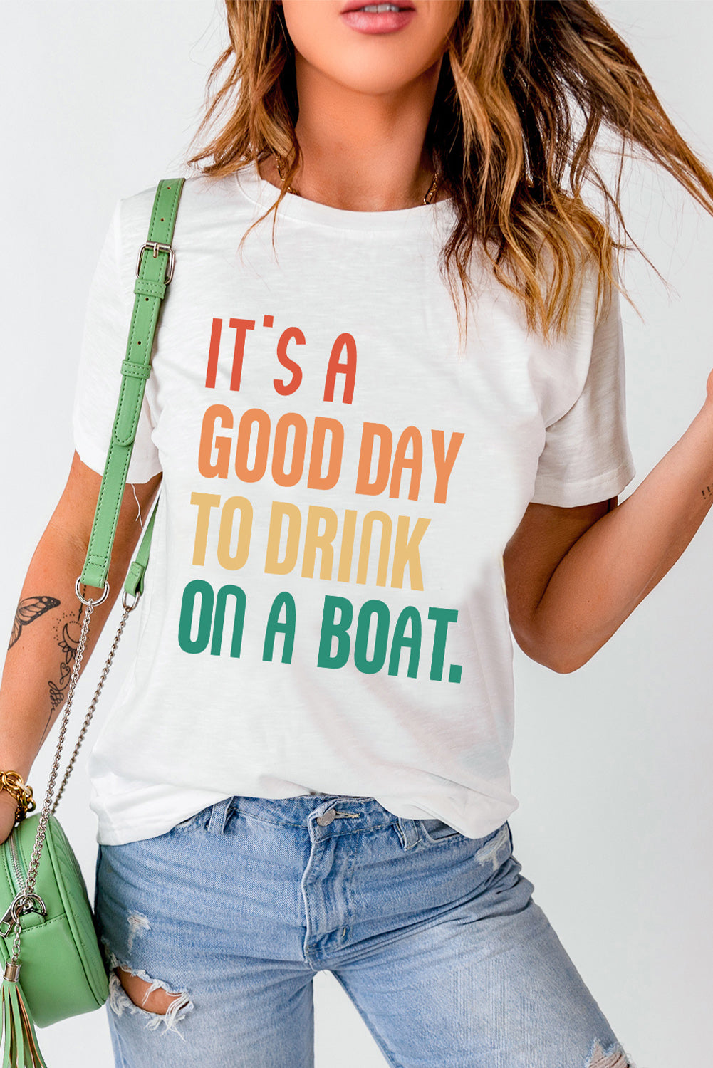 Buy IT'S A GOOD DAY TO DRINK ON A BOAT Graphic Tee by Faz