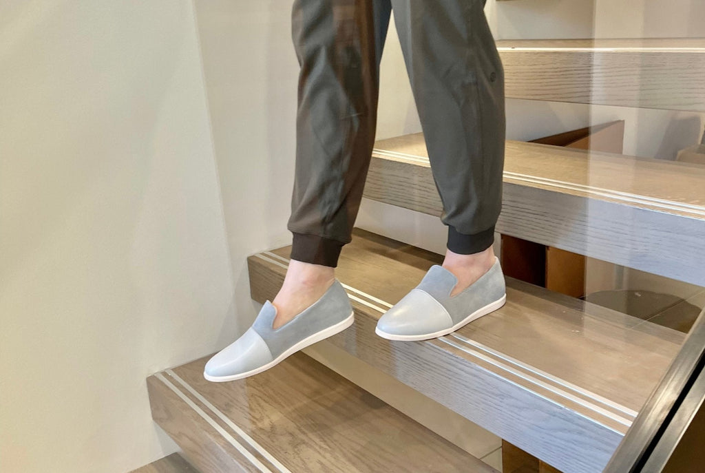 Buy House Loafers | Blue / Grey by Dooeys