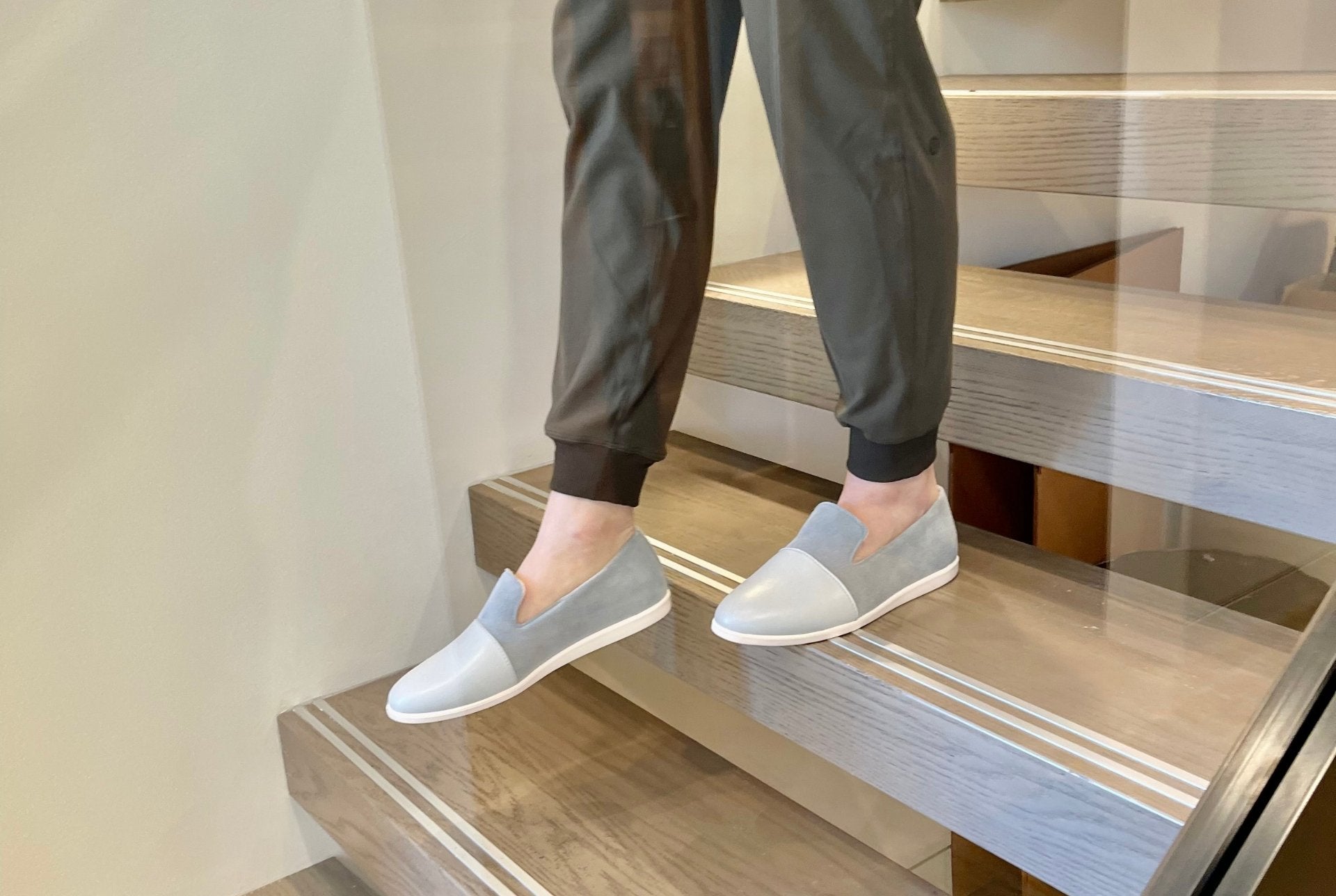 Buy House Loafers | Blue / Grey by Dooeys