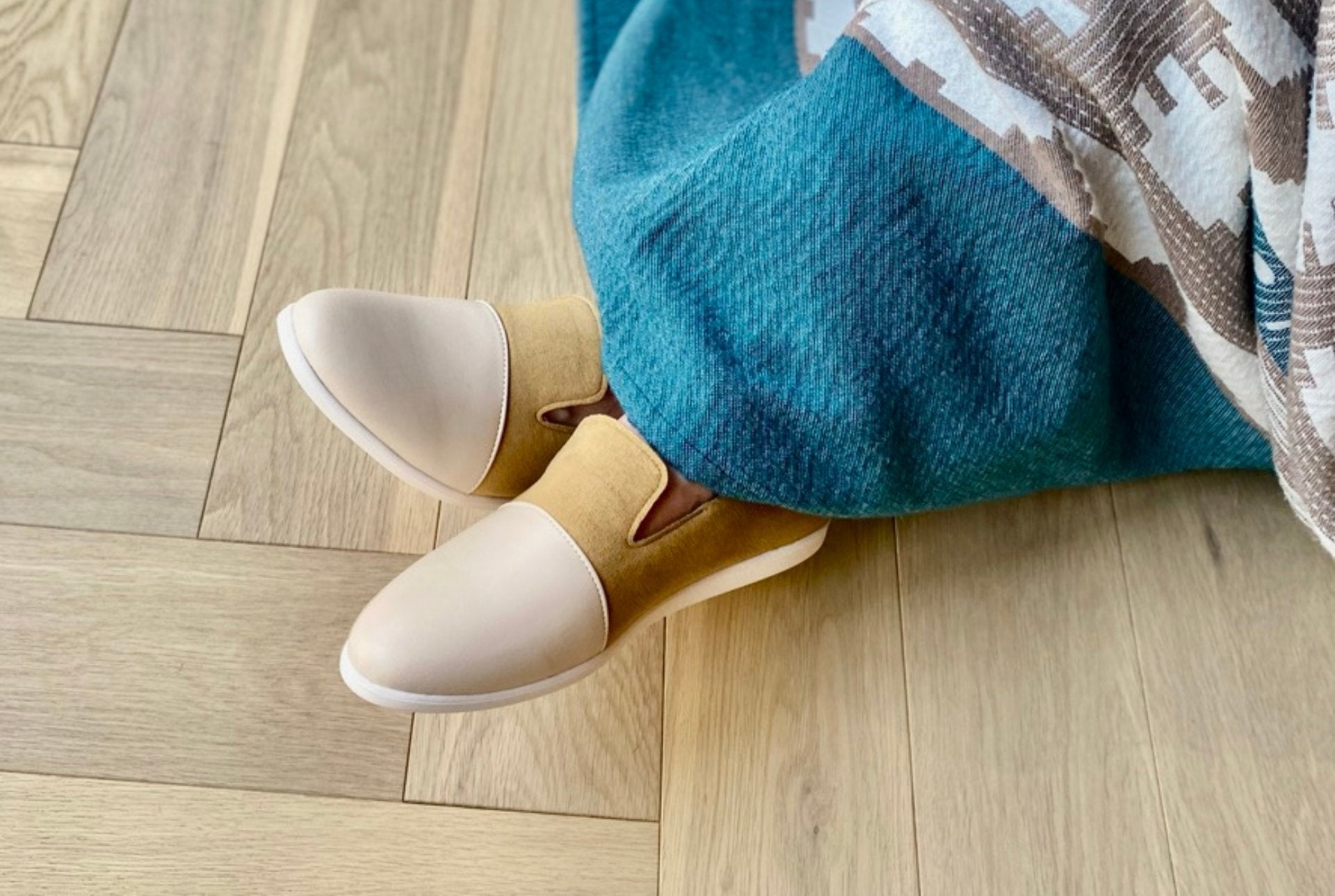 Buy House Loafers | Blush / Cinnamon by Dooeys