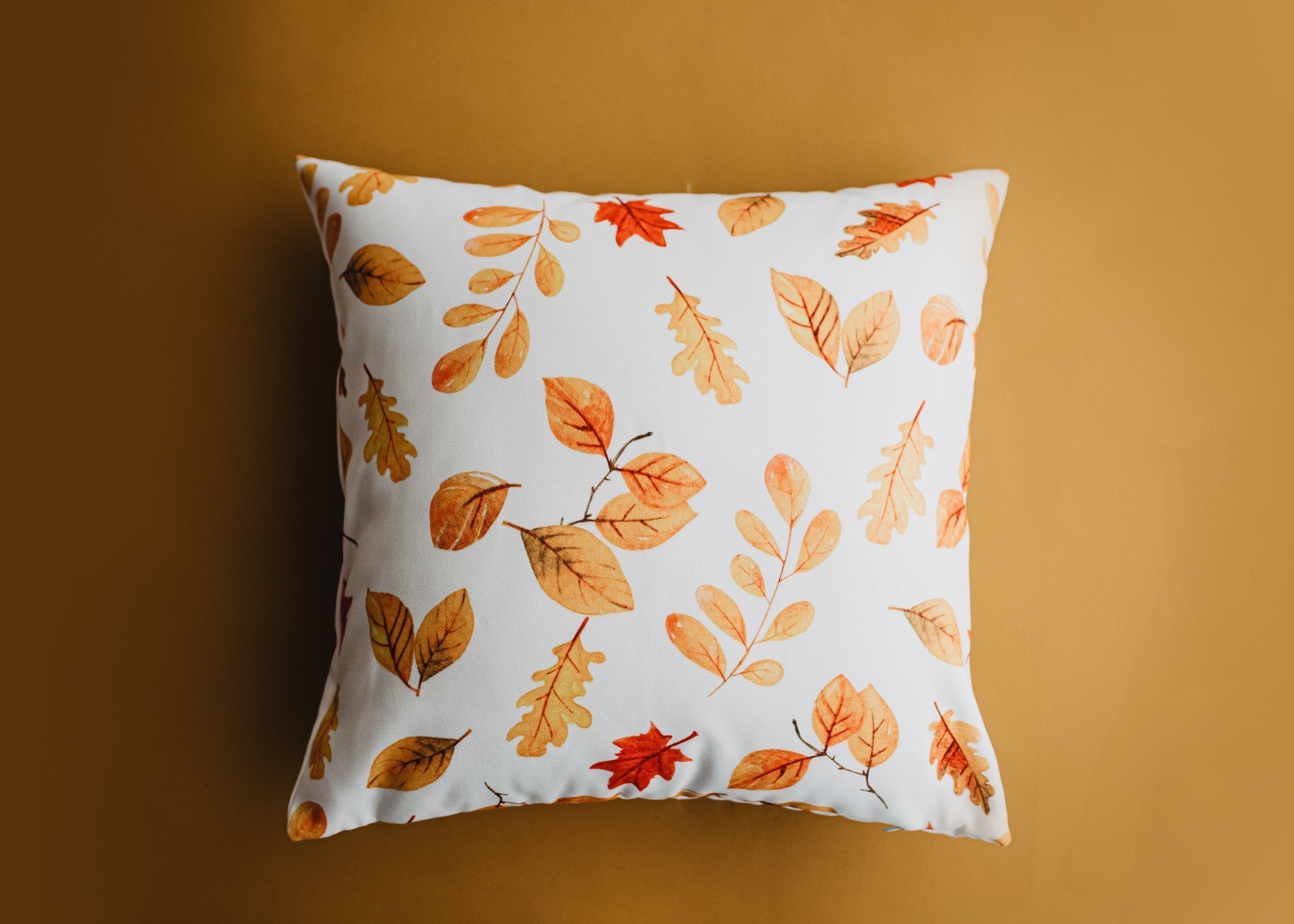 Buy Fall Leaves Pillow Cover by UniikPillows