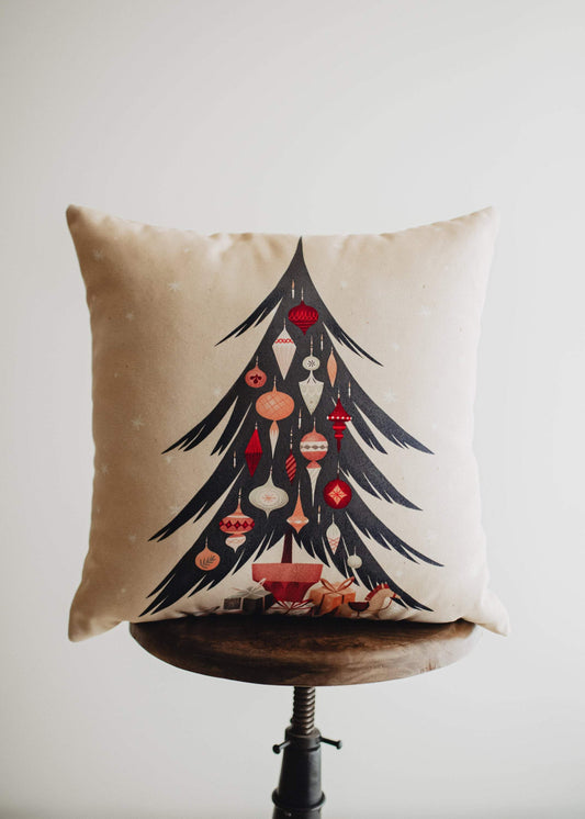 Nordic Christmas Tree Throw Pillow Cover