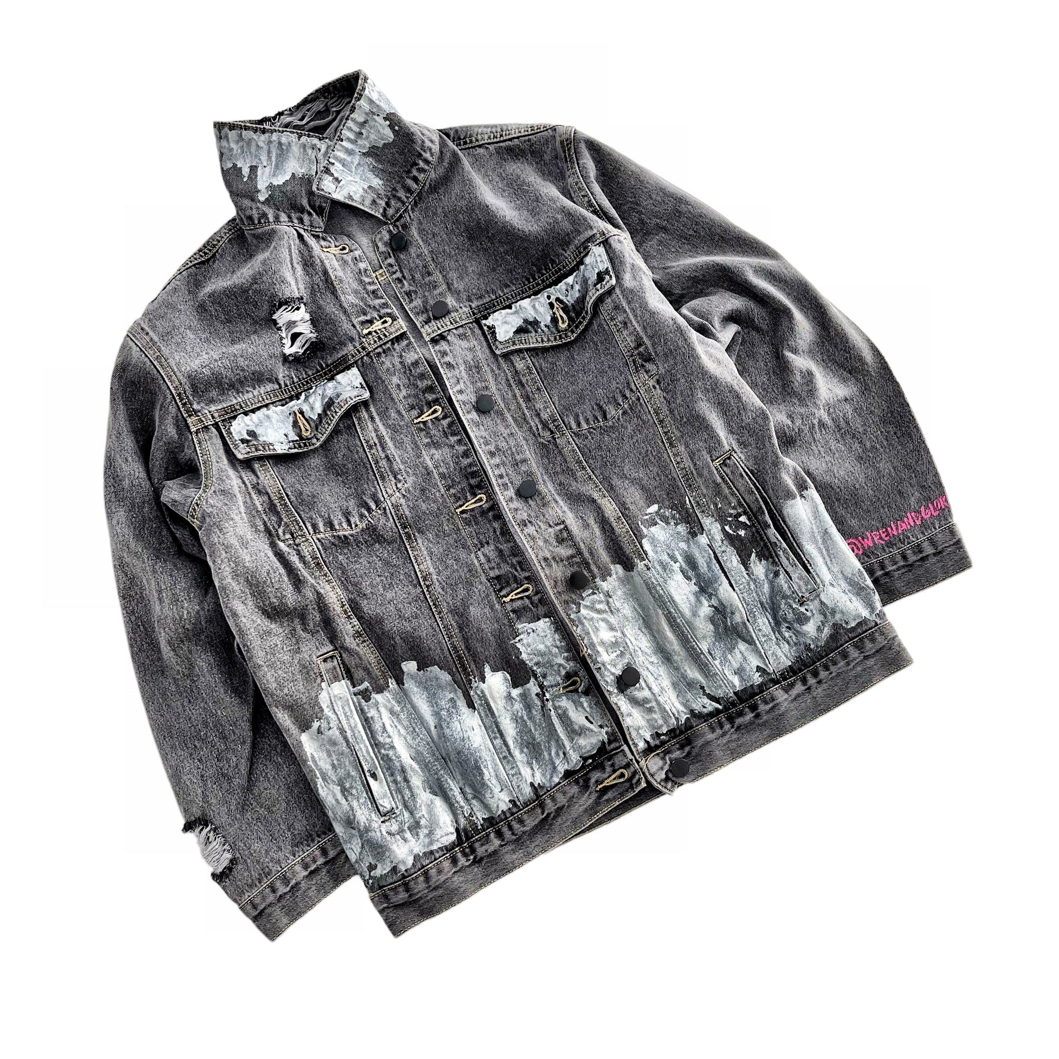 Buy Beyond Silver' Denim Jacket by Wren + Glory