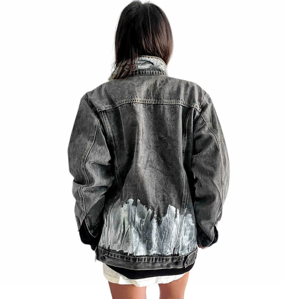 Buy Beyond Silver' Denim Jacket by Wren + Glory