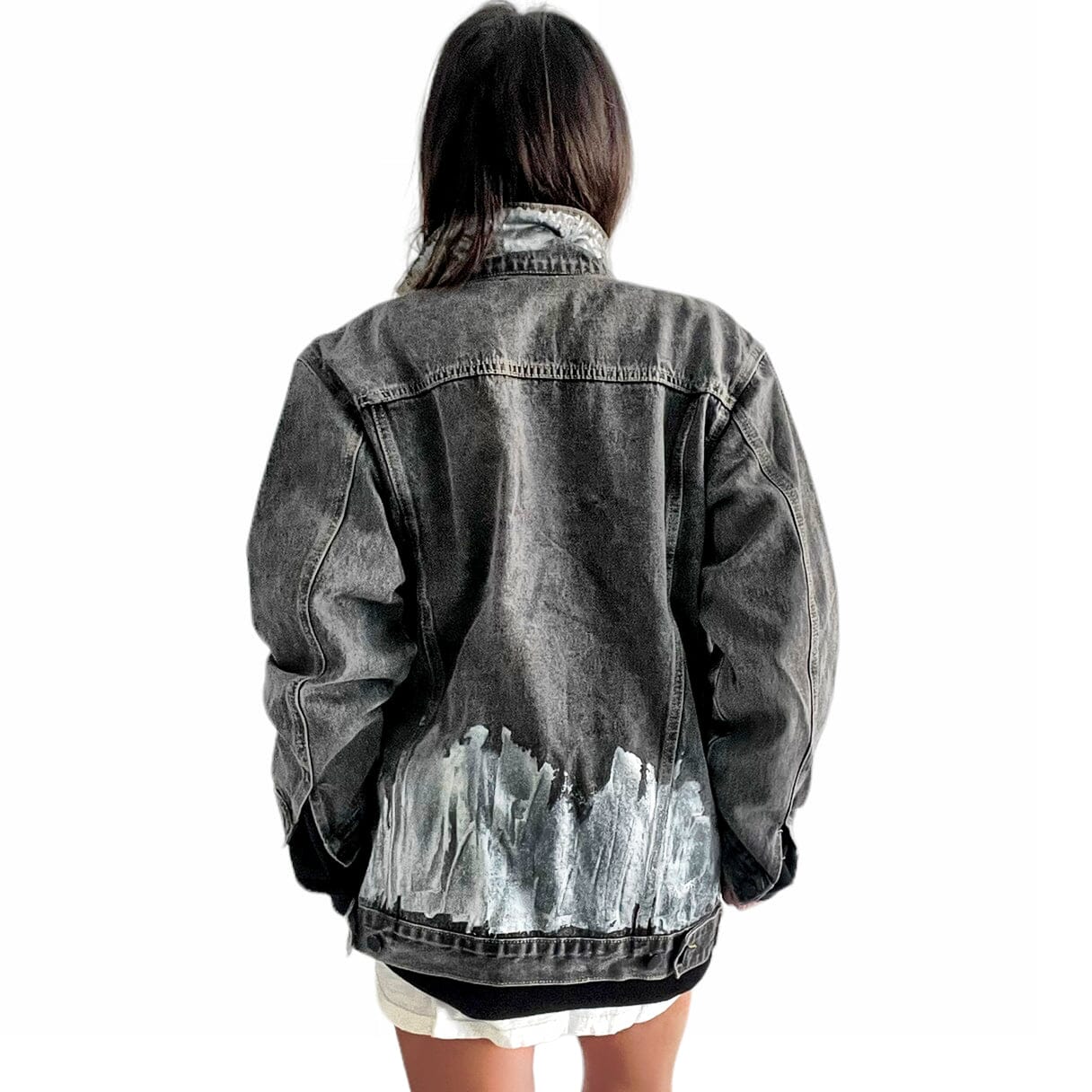 Buy Beyond Silver' Denim Jacket by Wren + Glory