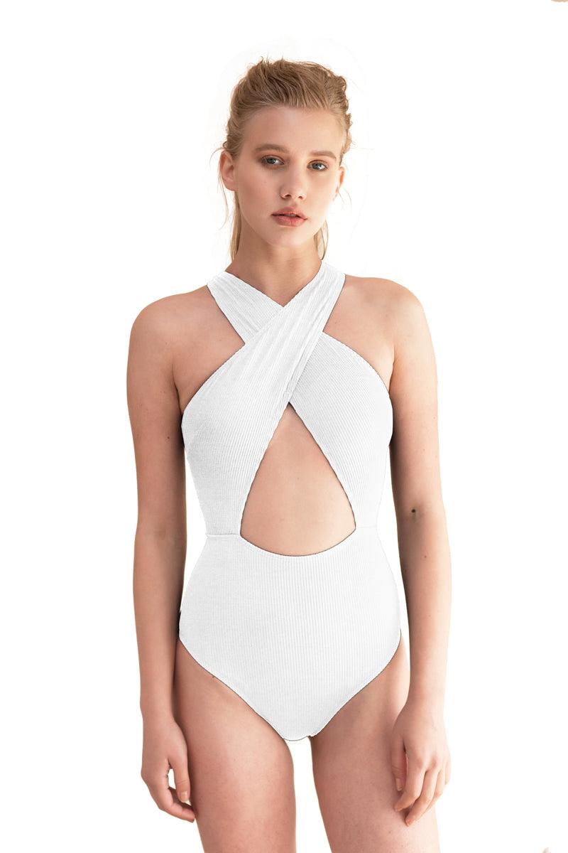 Buy Keemala Front Cross One Piece Swimsuit by Ladiesse