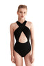 Maenam Front Cross One Piece Swimsuit