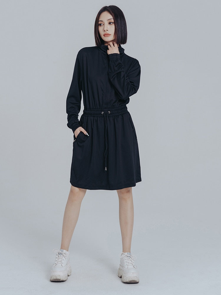 Mooni Drawstring Sweatshirt Dress