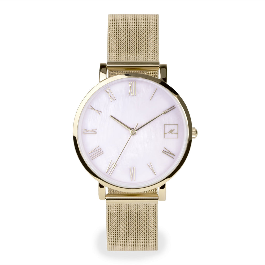 Buy Stainless steel MOP watch by Mia Bijoux