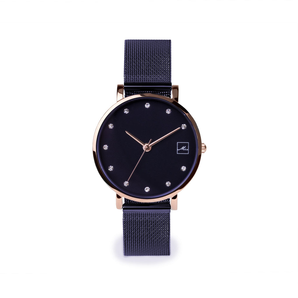 Buy Small stainless steel stones watch by Mia Bijoux