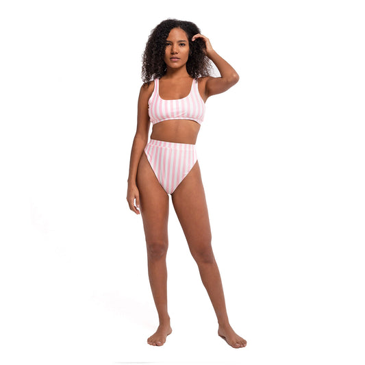 Buy Pink Stripes Bikini by Bermies