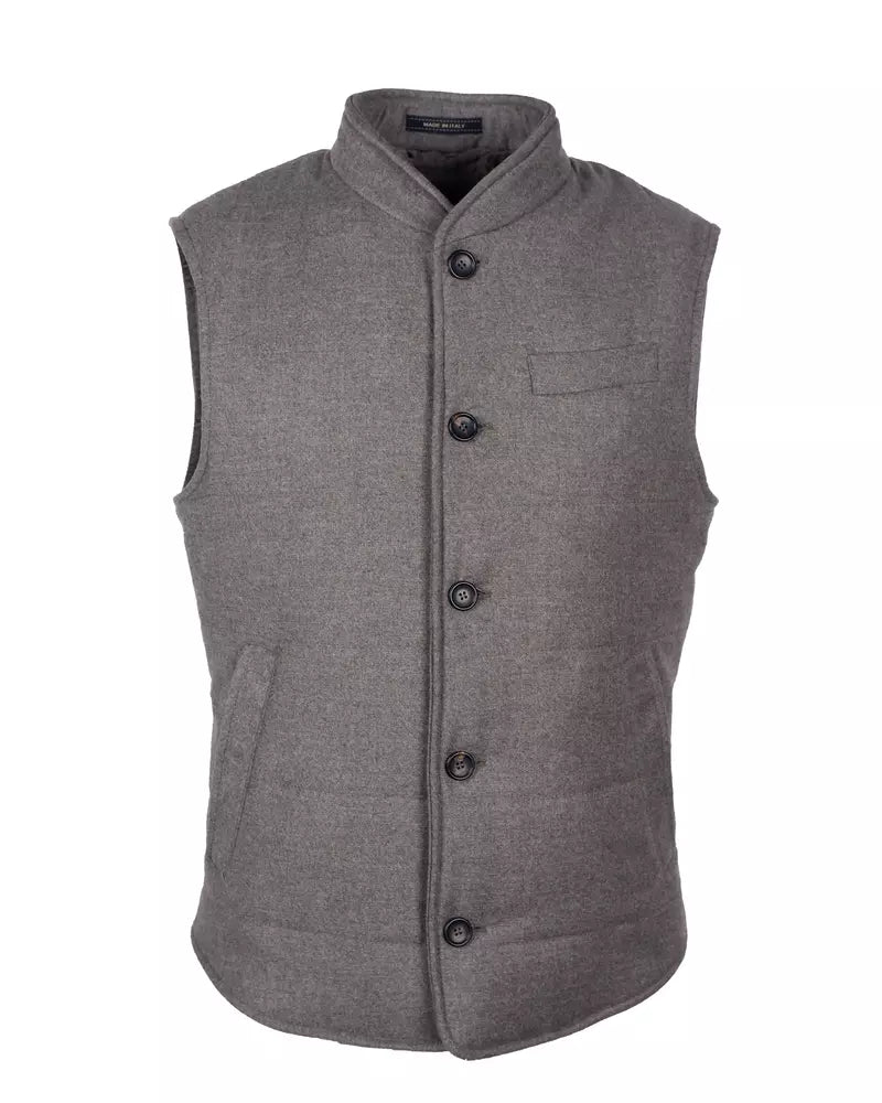 Elegant Wool-Cashmere Men's Vest