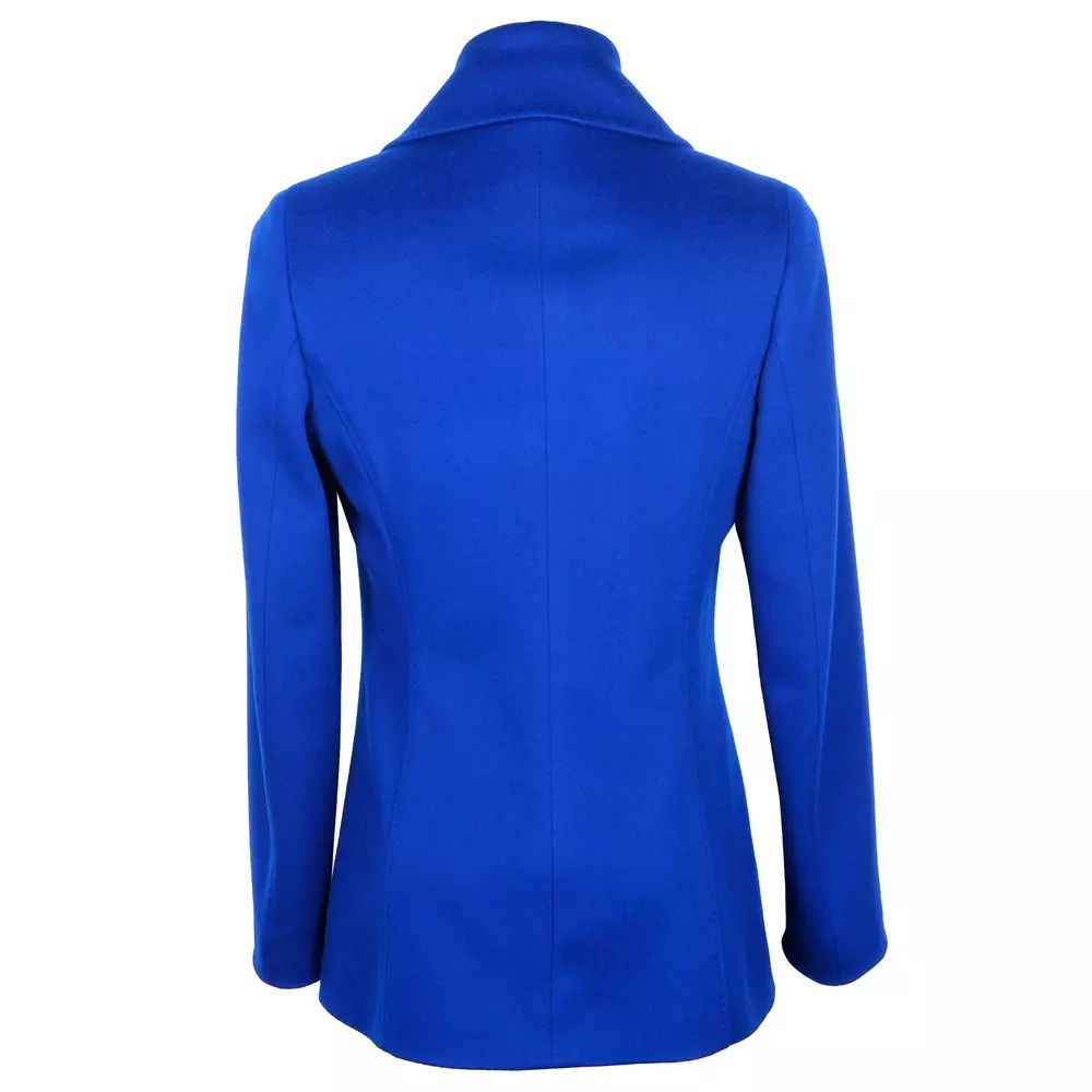 Elegant Wool-Cashmere Blend Vest in Blue