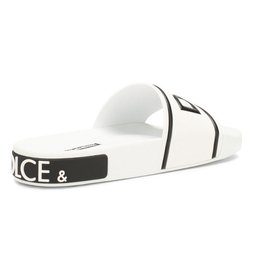 Elegant White Rubber Slides for Everyday Comfort