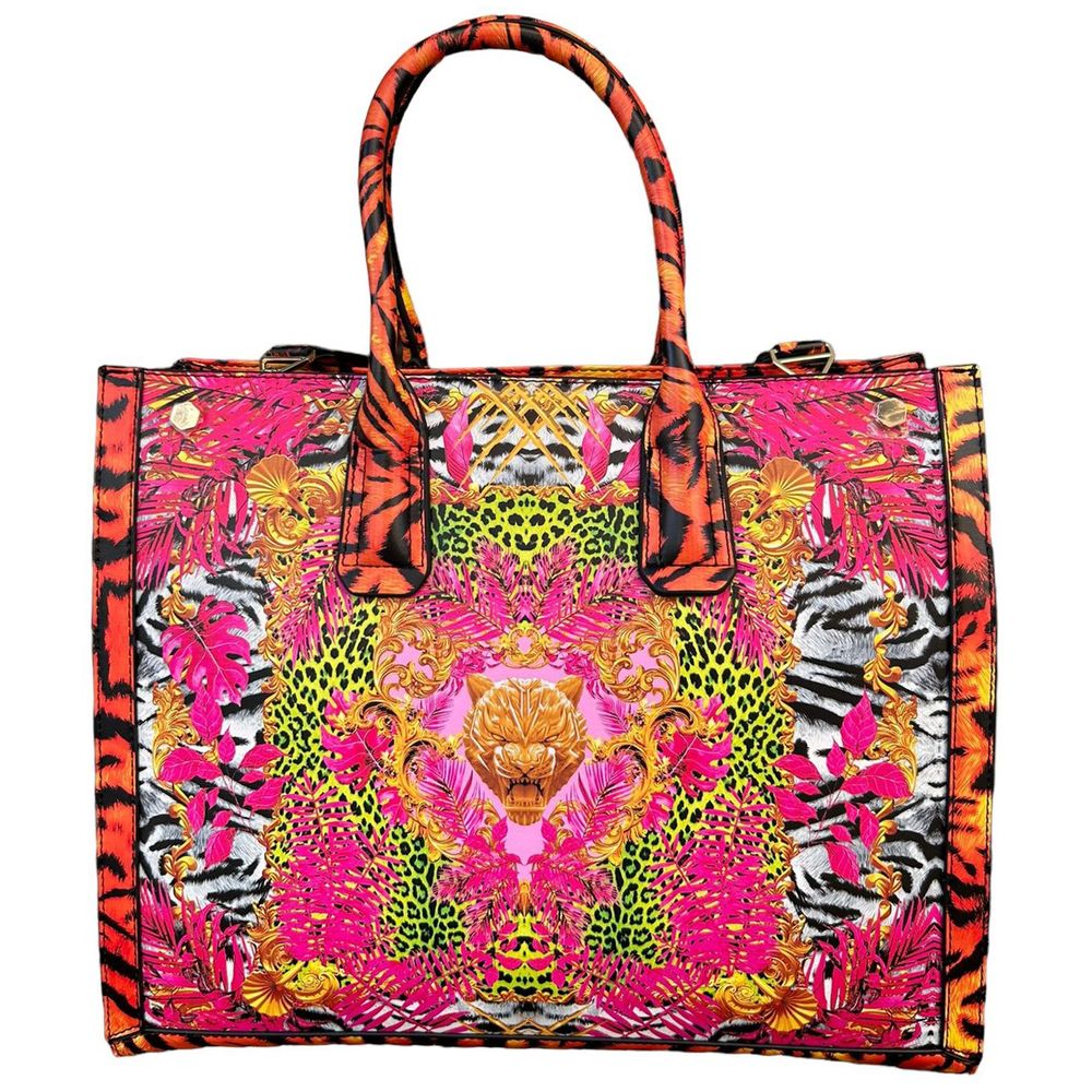 Multicolored Miami Eco-Leather Shopper Bag
