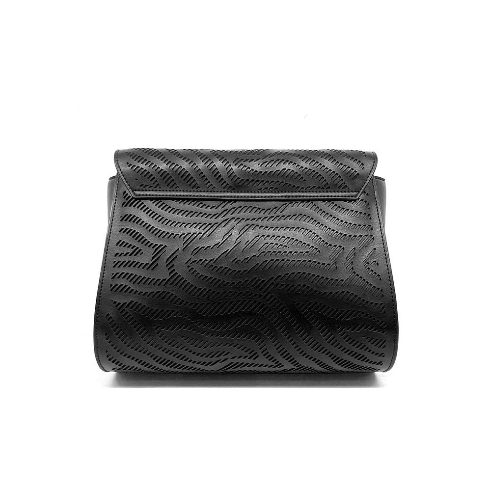 Elegant Perforated Calfskin Shoulder Bag