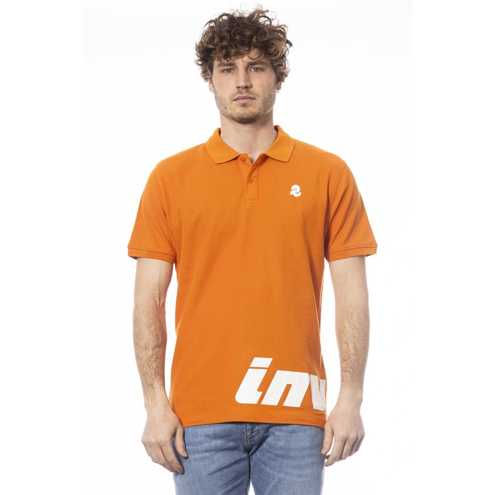 Elegant Orange Short Sleeve Polo for Men