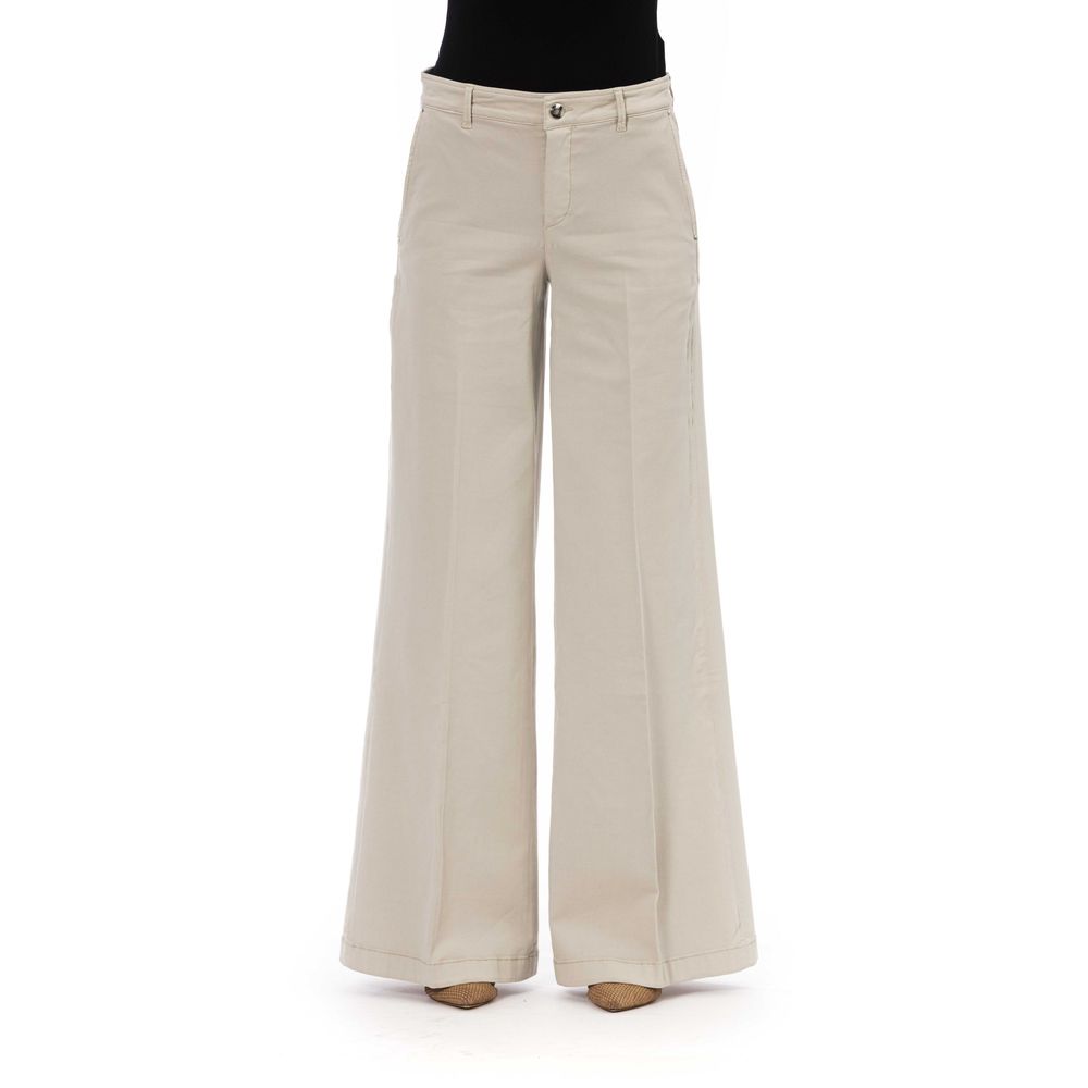 Elegant Beige Trousers with Pockets