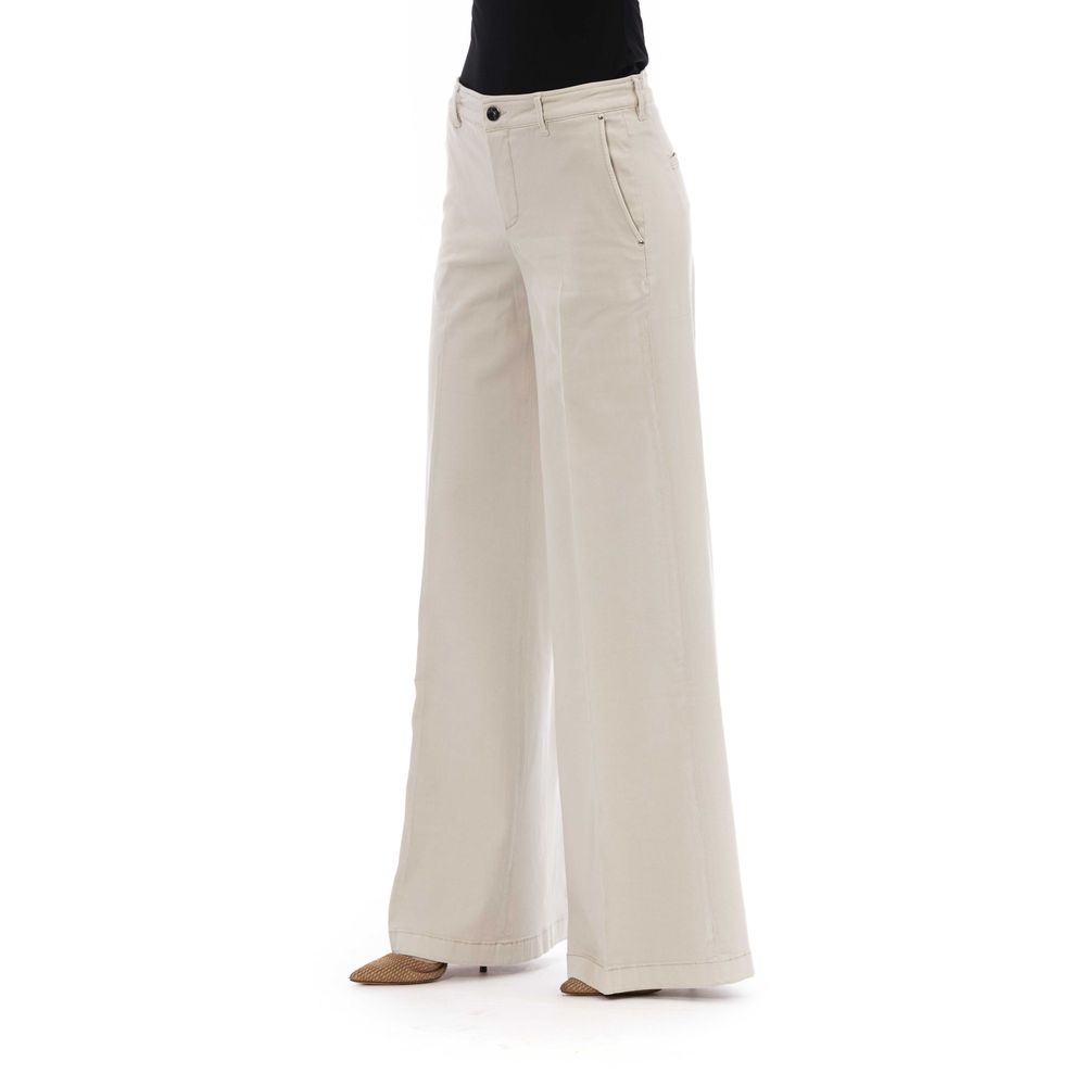 Elegant Beige Trousers with Pockets