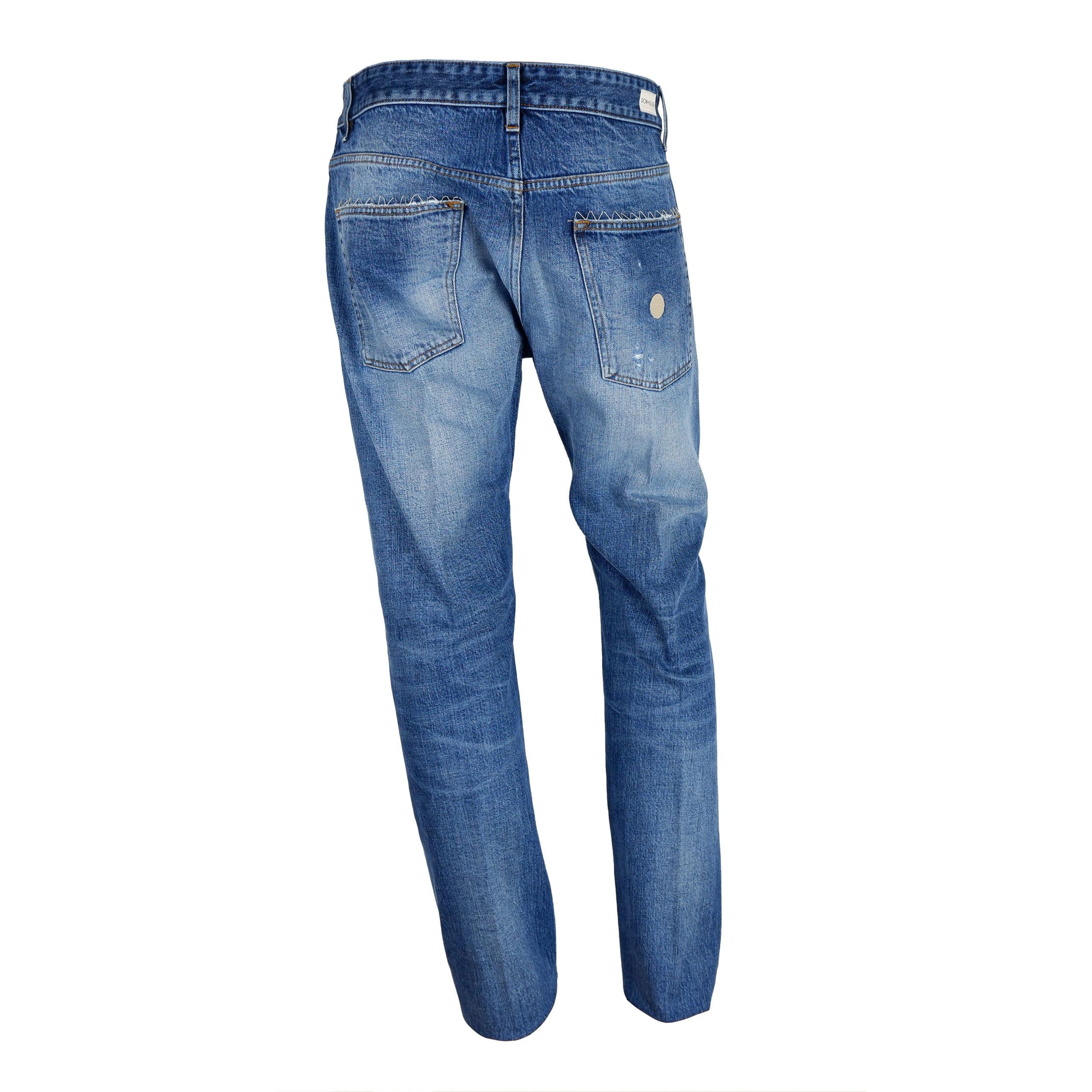 Chic Medium Wash Men's Cotton Jeans