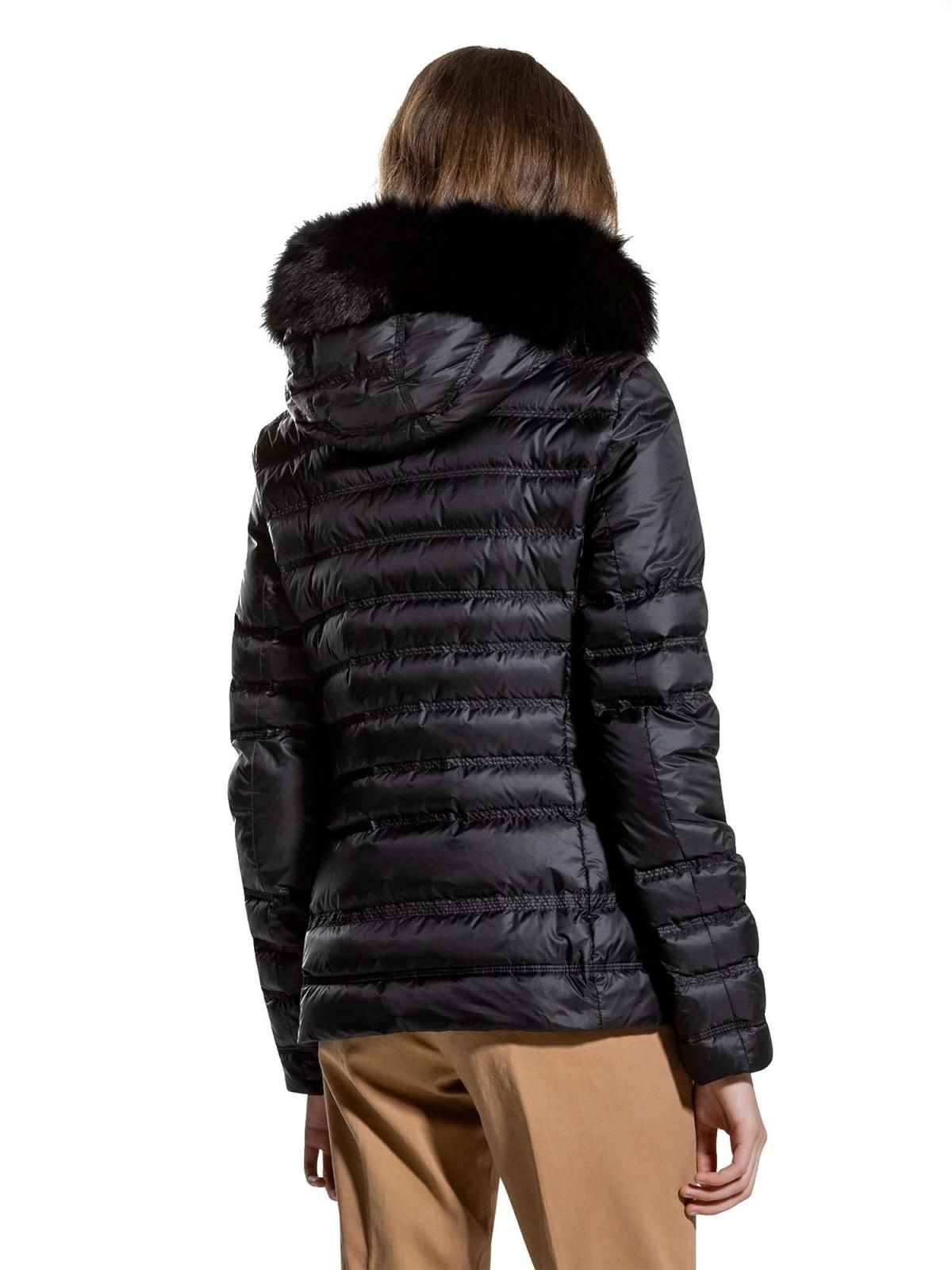 Chic Black Fur-Trimmed Winter Jacket