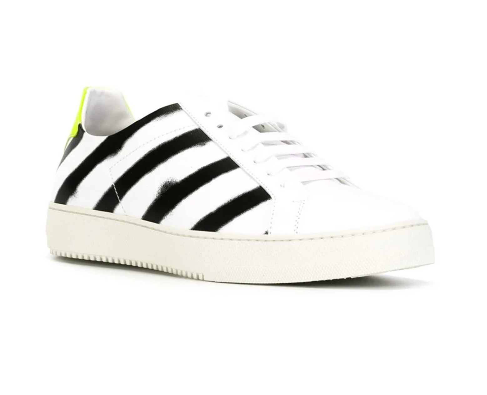 Chic Spray Paint Effect Leather Sneakers
