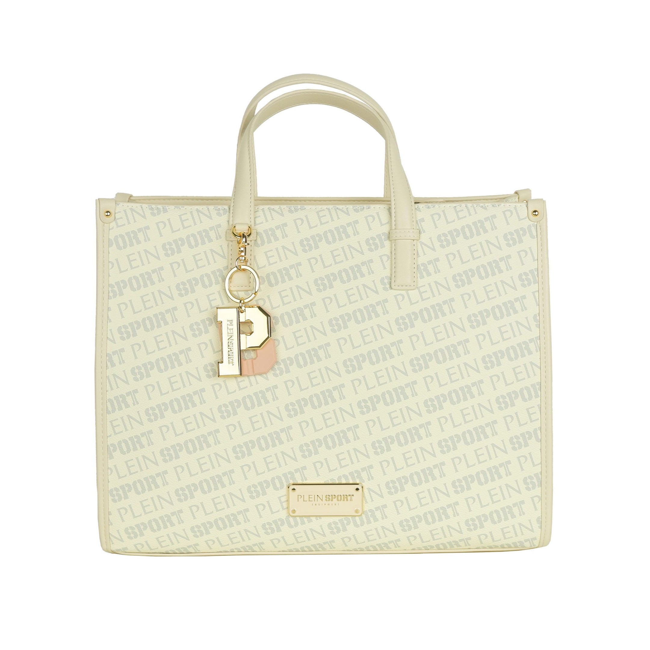 Stunning White Tote Bag with Cross Belt
