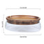 Buy Double Layer Snack Storage with Wooden Lid by Faz