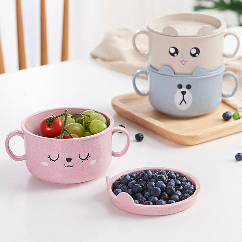 Buy Cute Baby Cartoon Bamboo Dishes by Faz