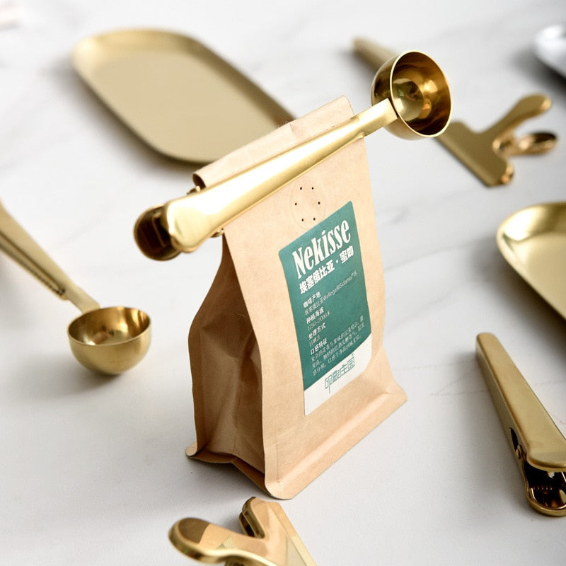 Buy Coffee Bag Clip with Spoon by Faz
