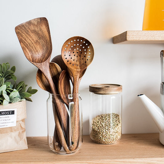 Buy Eco-Friendly Wooden Cooking Utensils by Faz