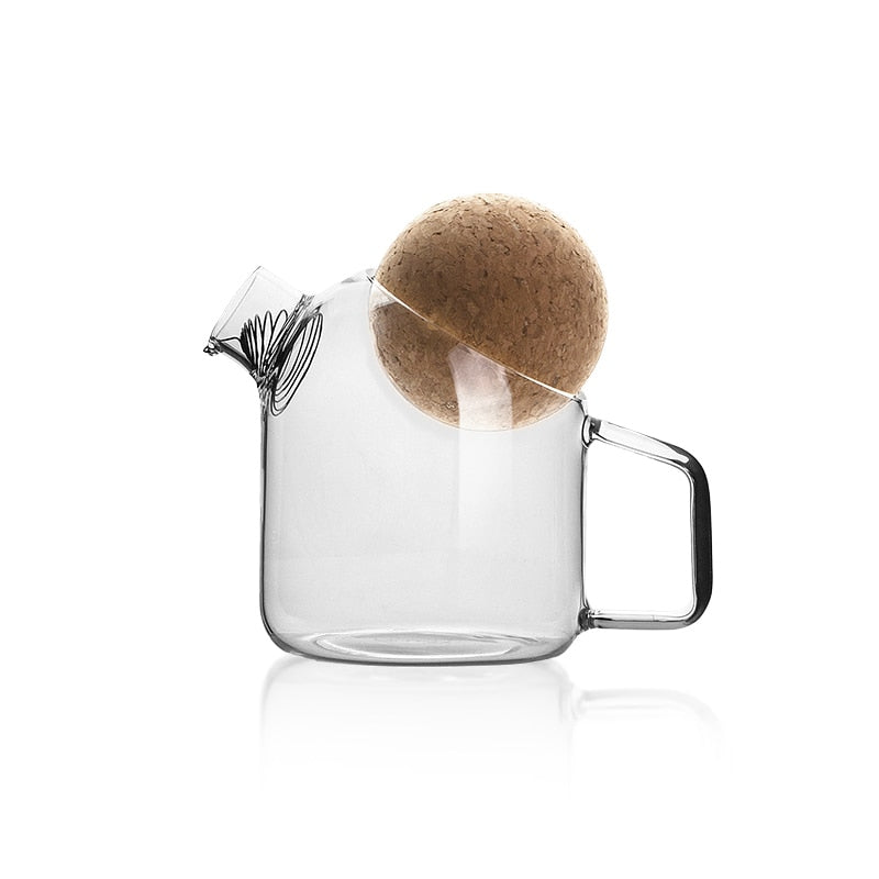 Buy Borosilicate Glass Transparent Teapot by Faz