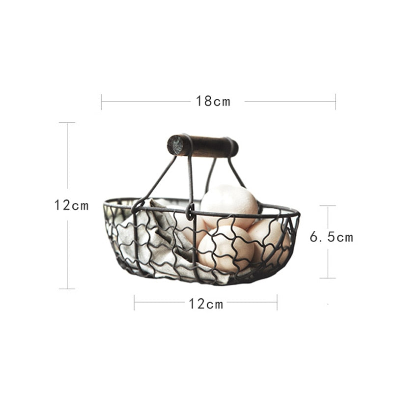 Buy Vintage Wrought Iron Basket by Faz