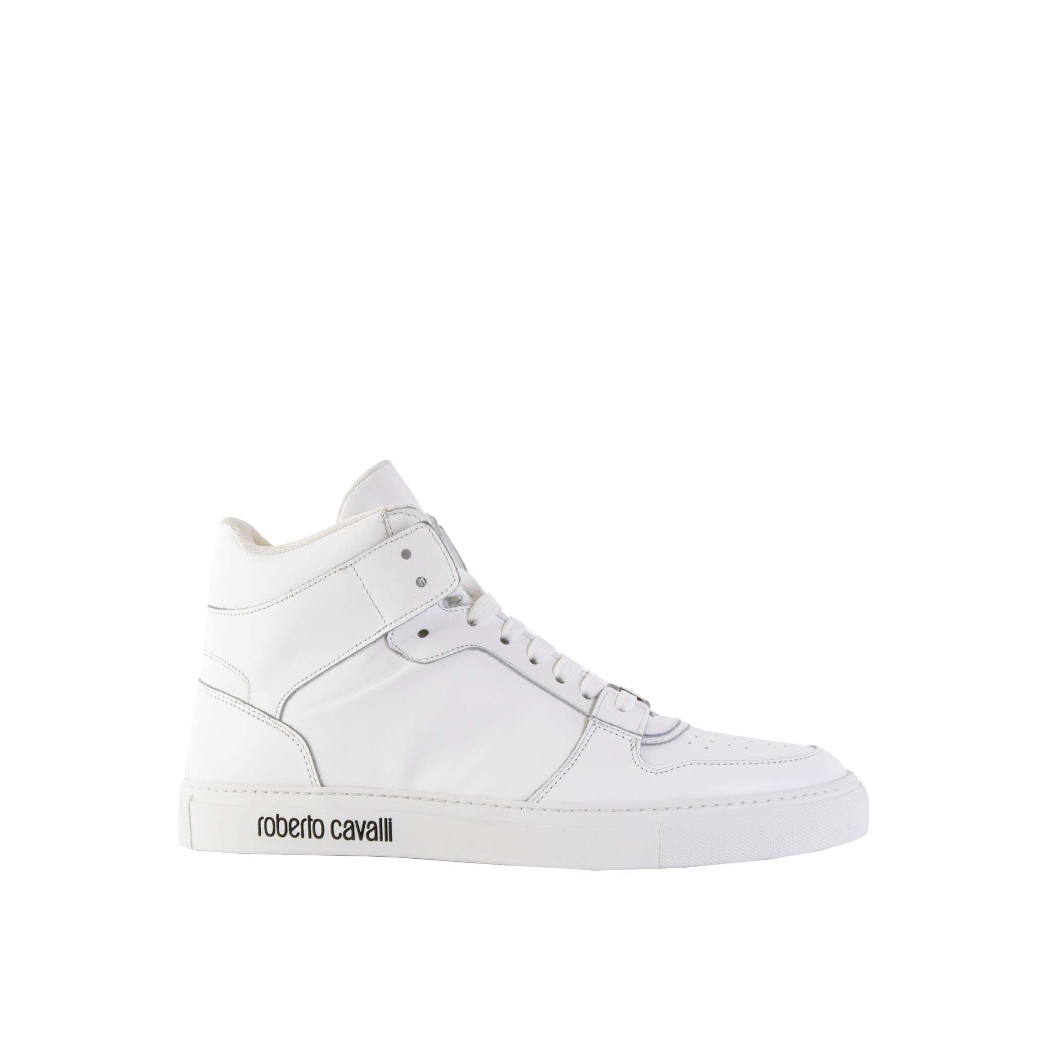 White Suede High-Top Sneakers