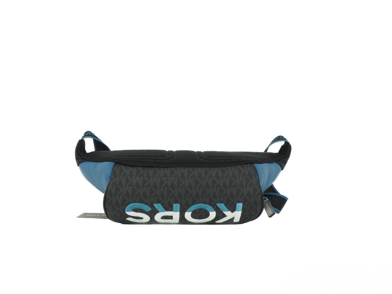 Cooper Large Blue Multi Leather Embroidered Logo Utility Belt Bag