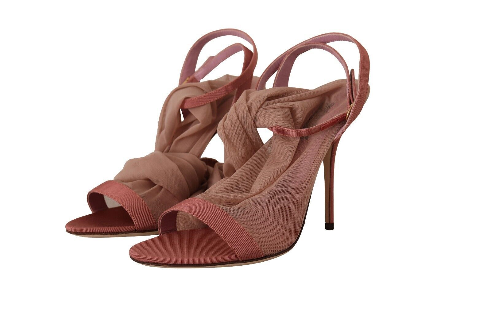 Elegant Pink Ankle Strap Heels Sandals