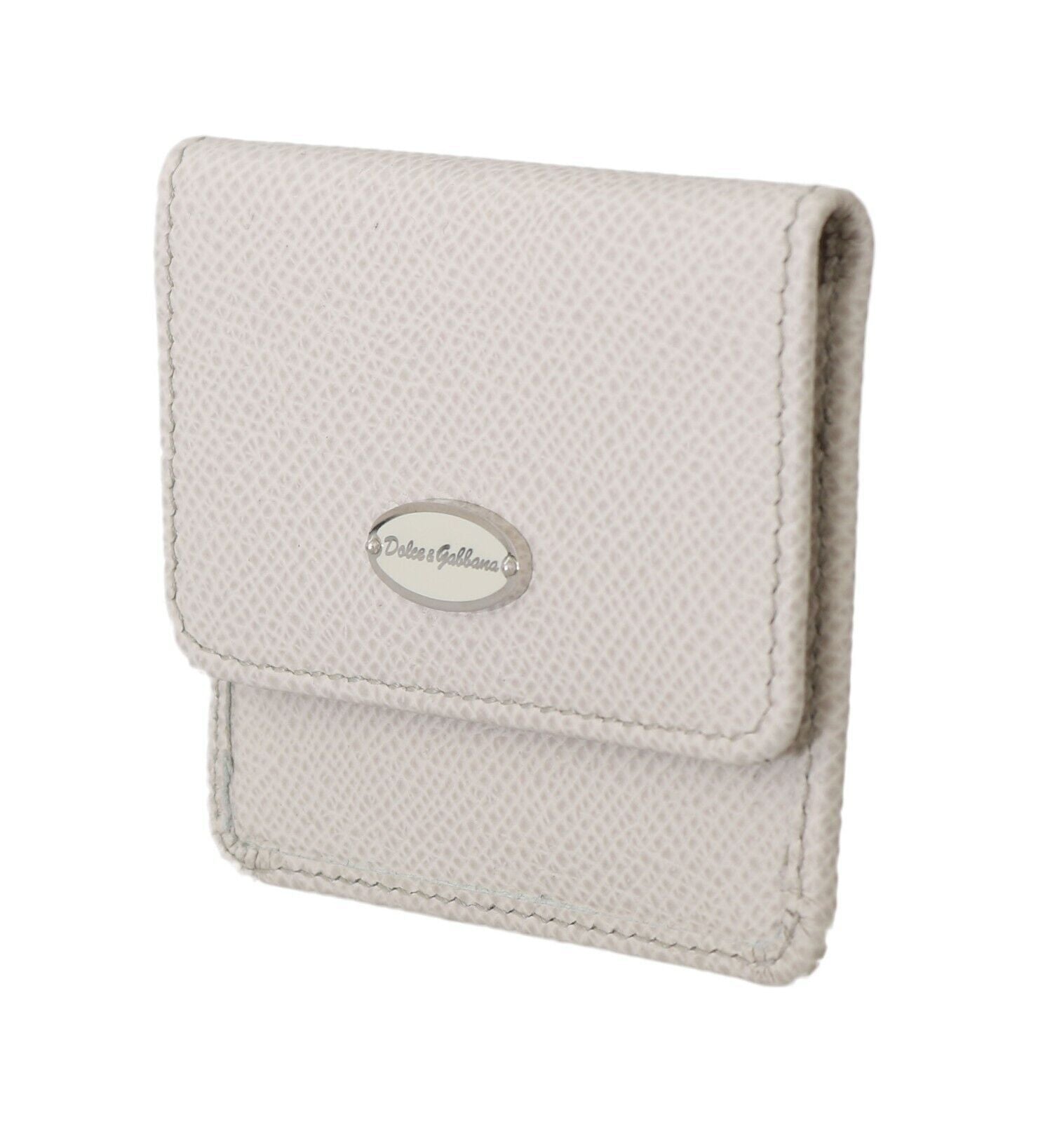 Chic White Leather Condom Case Wallet