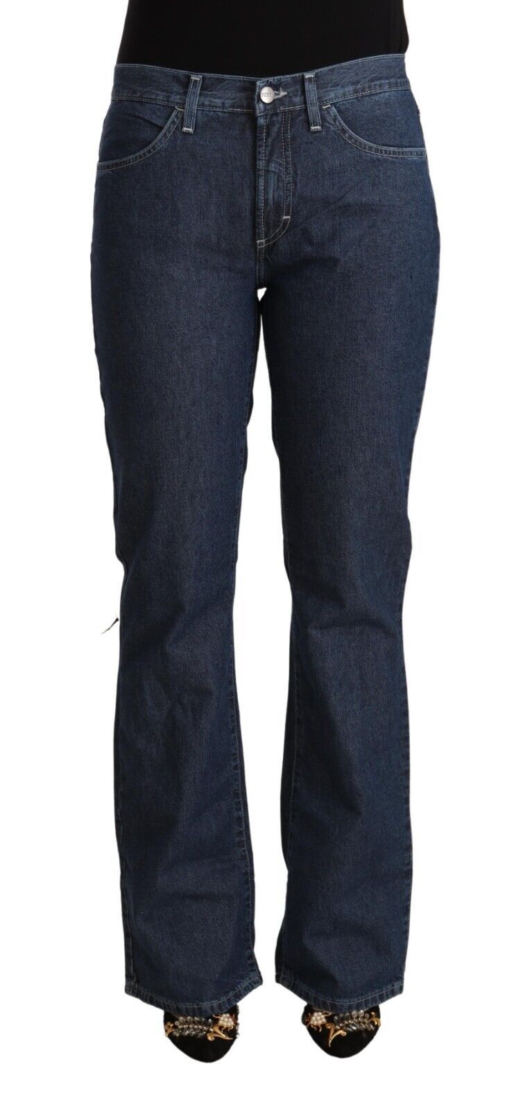 Elegant Flared Cotton Jeans