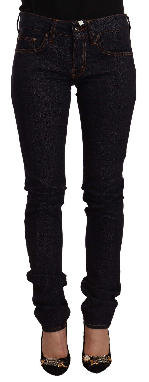 Chic Black Slim Fit Designer Jeans