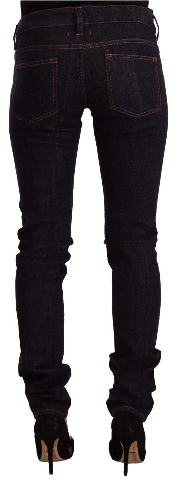 Chic Black Slim Fit Designer Jeans