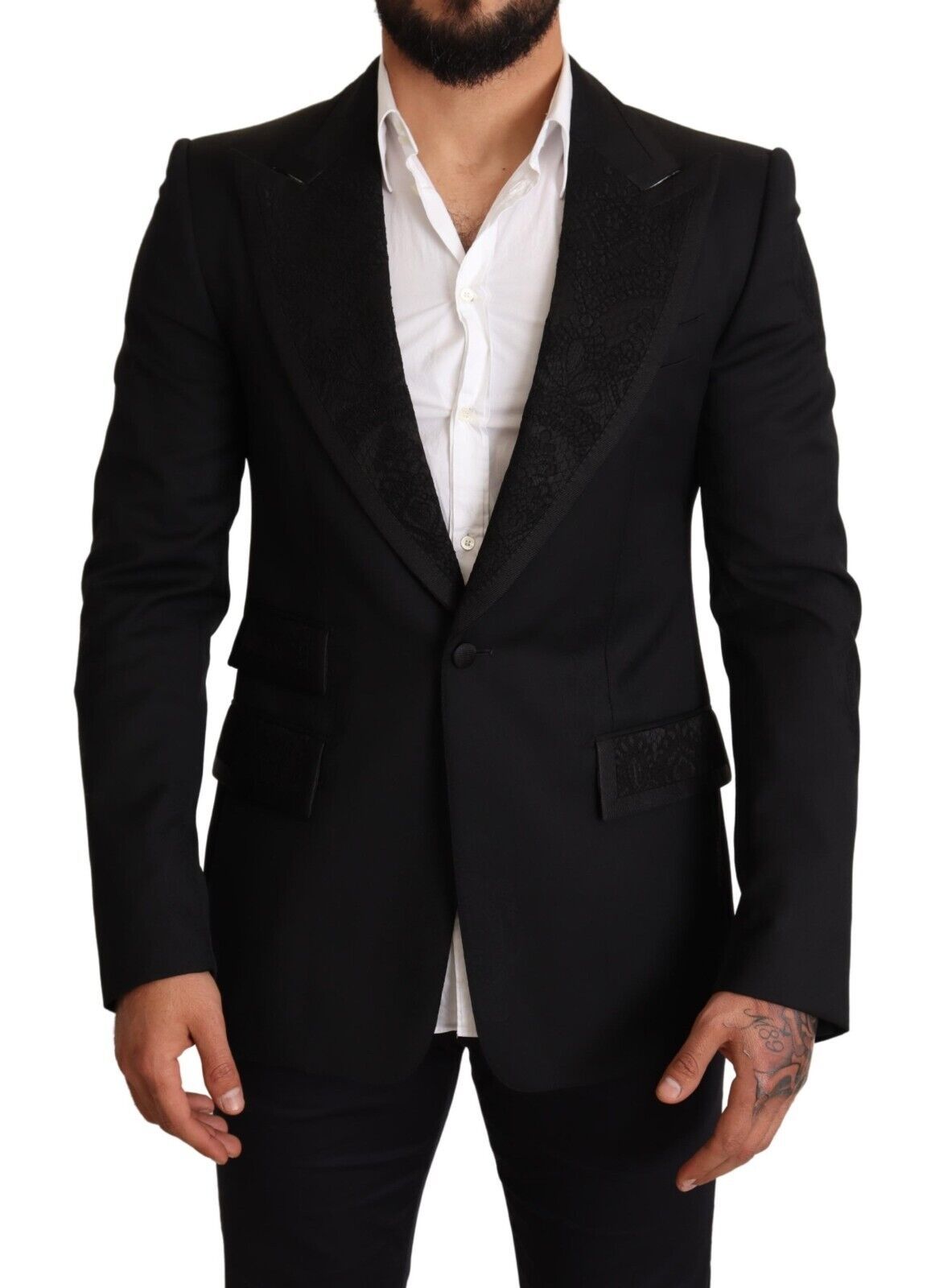 Elegant Black Slim Fit Blazer Jacket