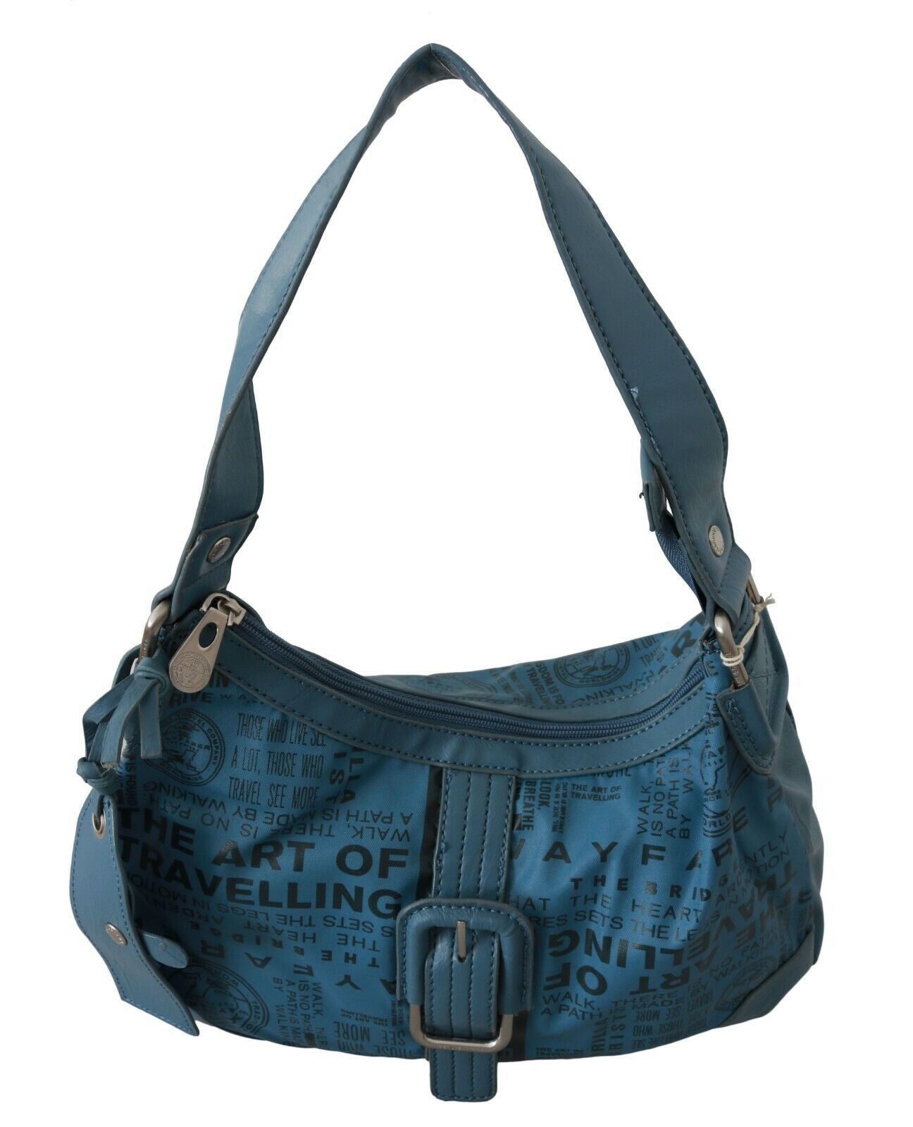 Chic Blue Fabric Shoulder Bag - Perfect for Everyday Elegance
