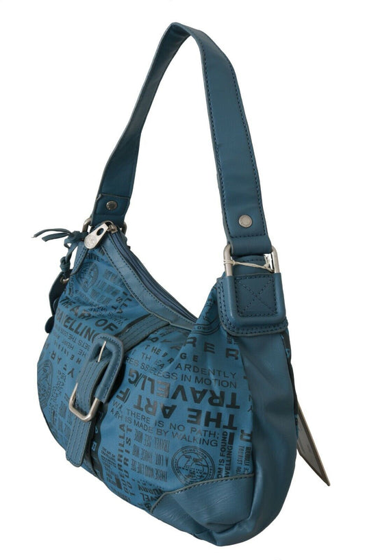 Shoulder Handbag Printed Purse Women Blue