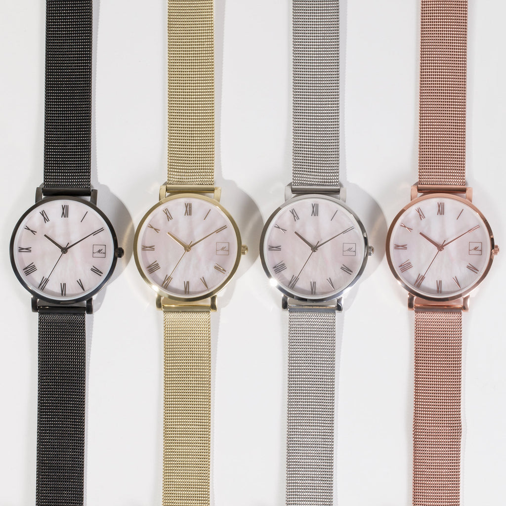 Buy Stainless steel MOP watch by Mia Bijoux