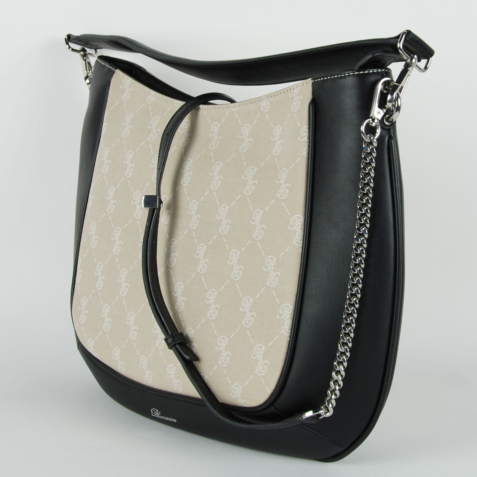Elegant Black Diane Hobo Bag by Blumarine
