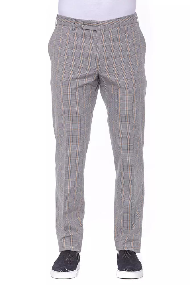 Elegant Prince of Wales Check Trousers