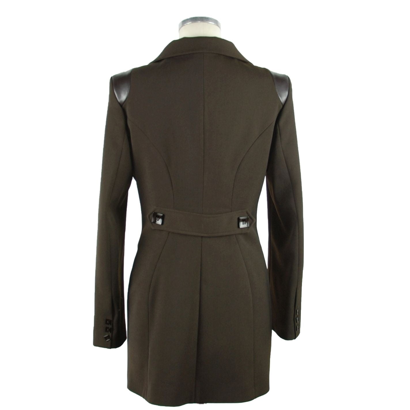 Elegant Brown Overcoat with Button Closure