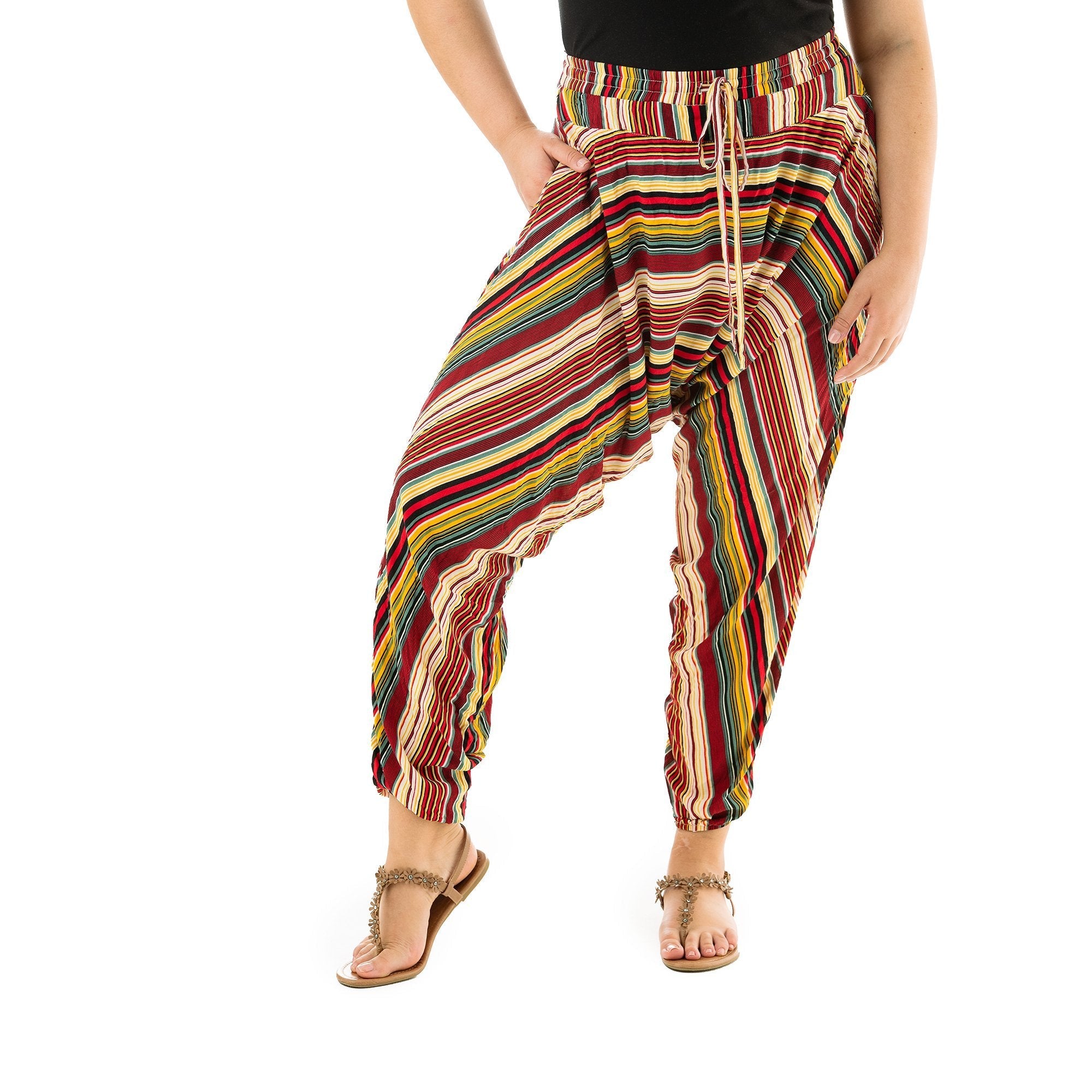 Buy Stripe Savannah Harem Pants by Buddha Pants® by Buddha Pants®